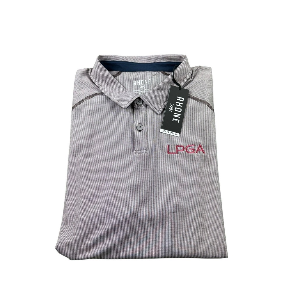 Rhone Delta Pique Pale Lavender Men's Performance Polo Shirt Size XL NWT